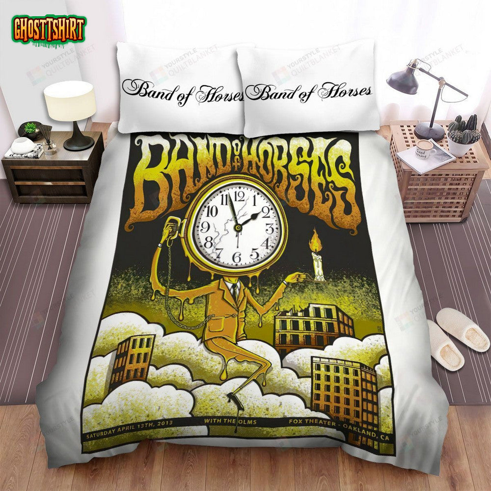 Band Of Horses Band Clock Bed Sheets Spread Comforter Duvet Cover Bedding Set
