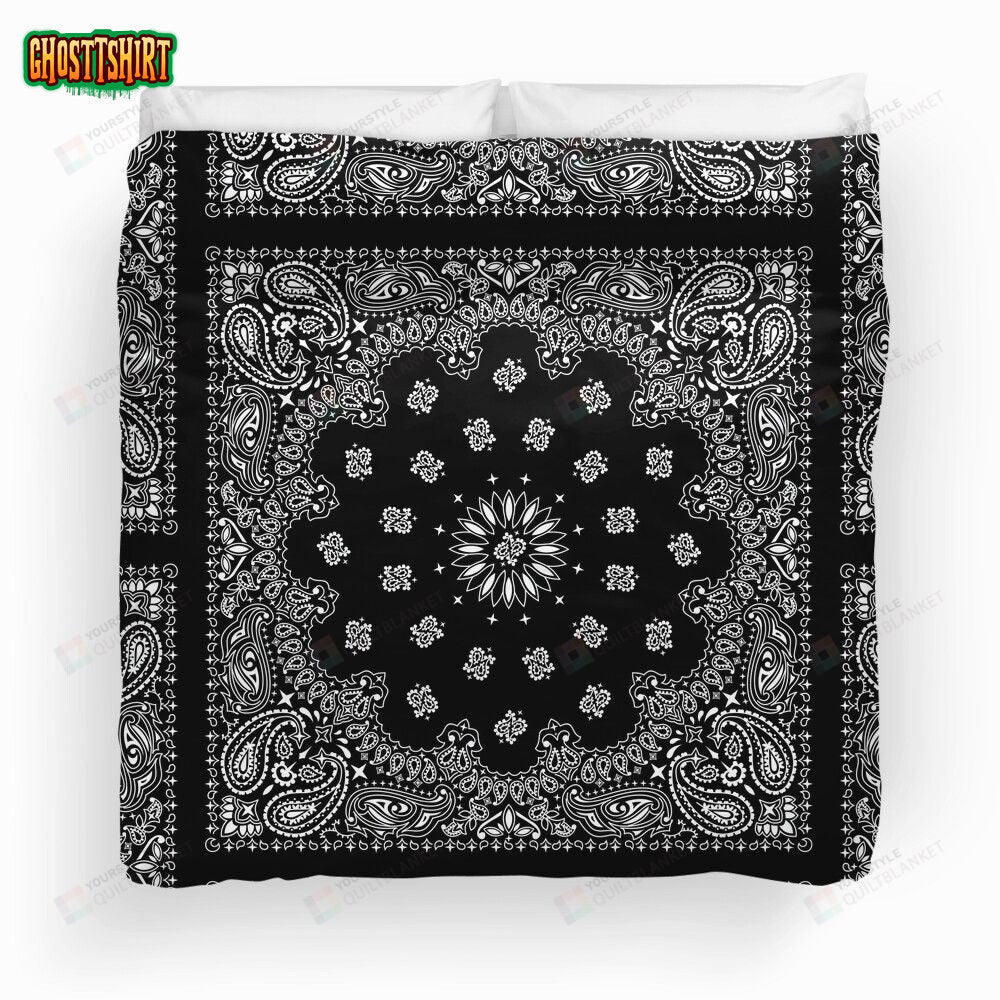 Bandana Black Duvet Cover Bedding Set