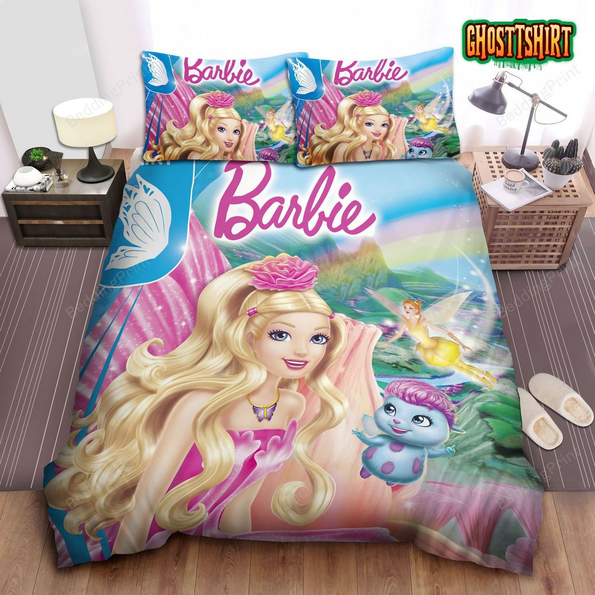 Barbie Fairytopia Bed Sheets Duvet Cover Bedding Set