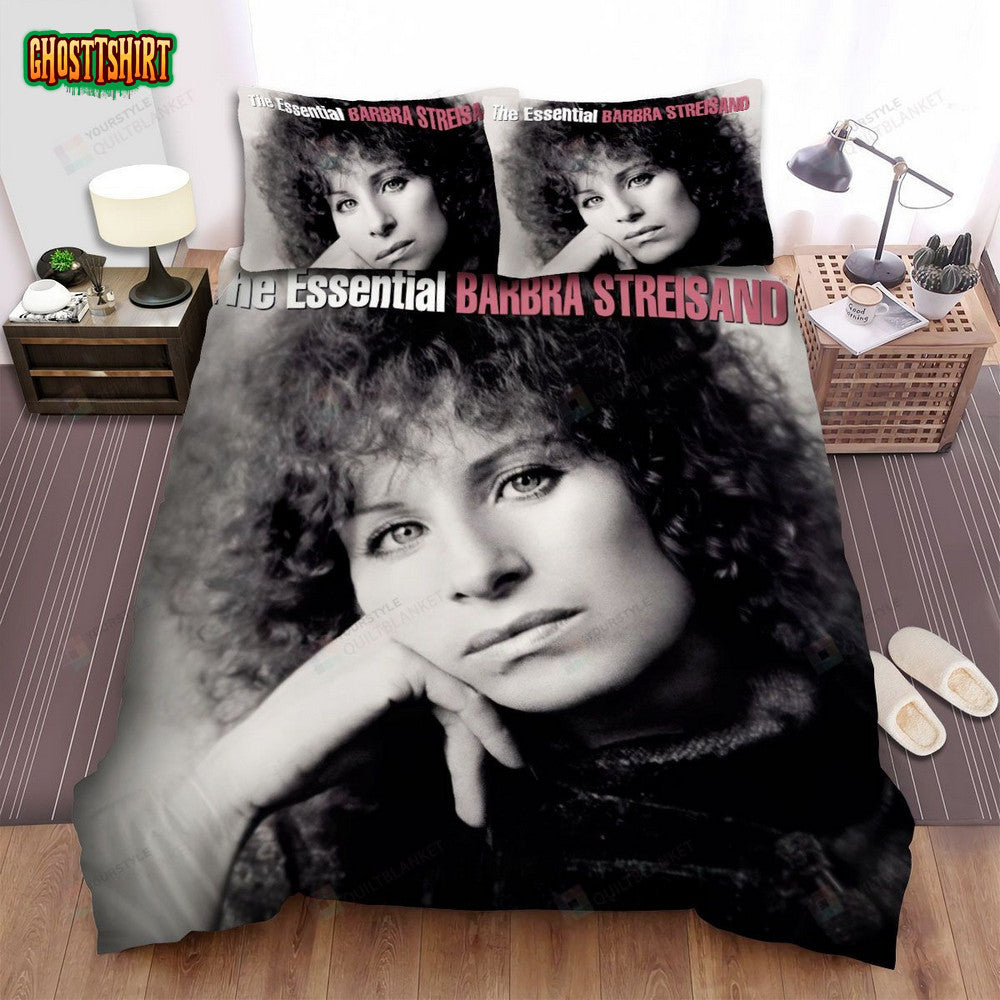 Barbra Streisand The Essential Album Bed Sheets Spread Comforter Duvet Cover Bedding Set