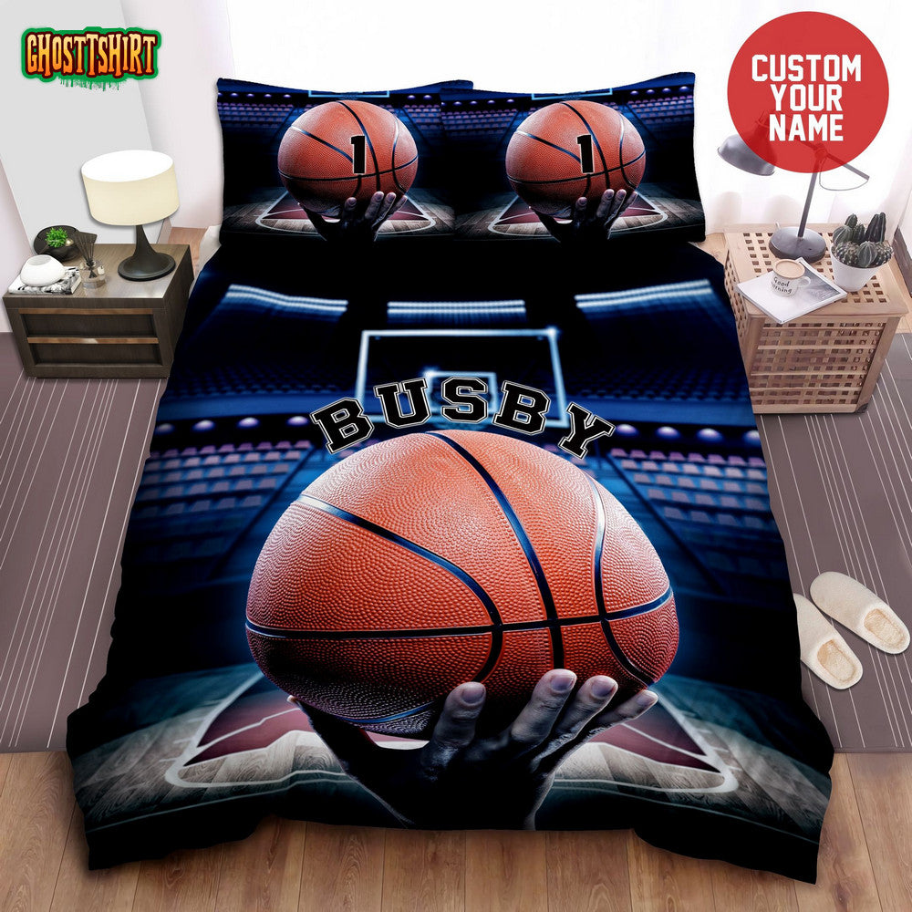 Basketball Hold The Ball Custom Duvet Cover Bedding Set