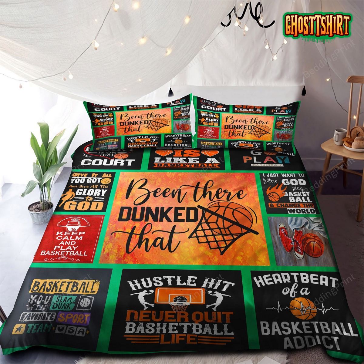 Basketball Life Is Like A Basketball Bedding Set
