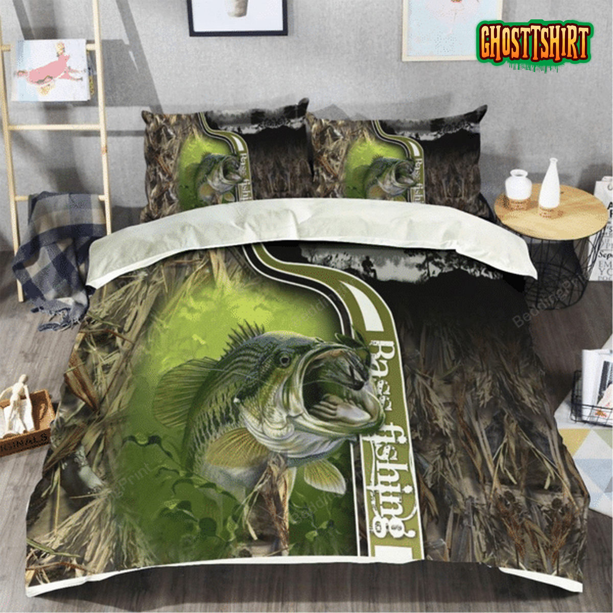 Bass Fishing Bedding Set