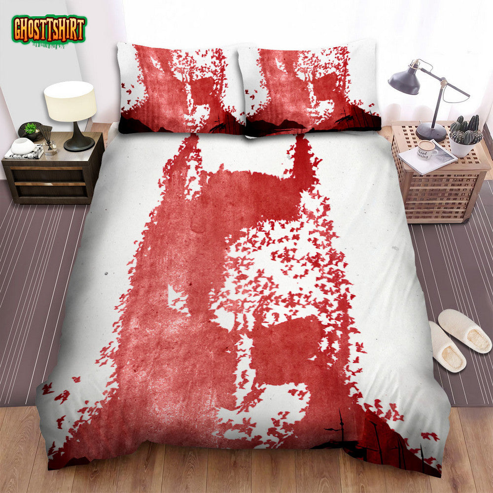 Batman Begins Movie Art I Poster Bed Sheets Spread Comforter Duvet Cover Bedding Set