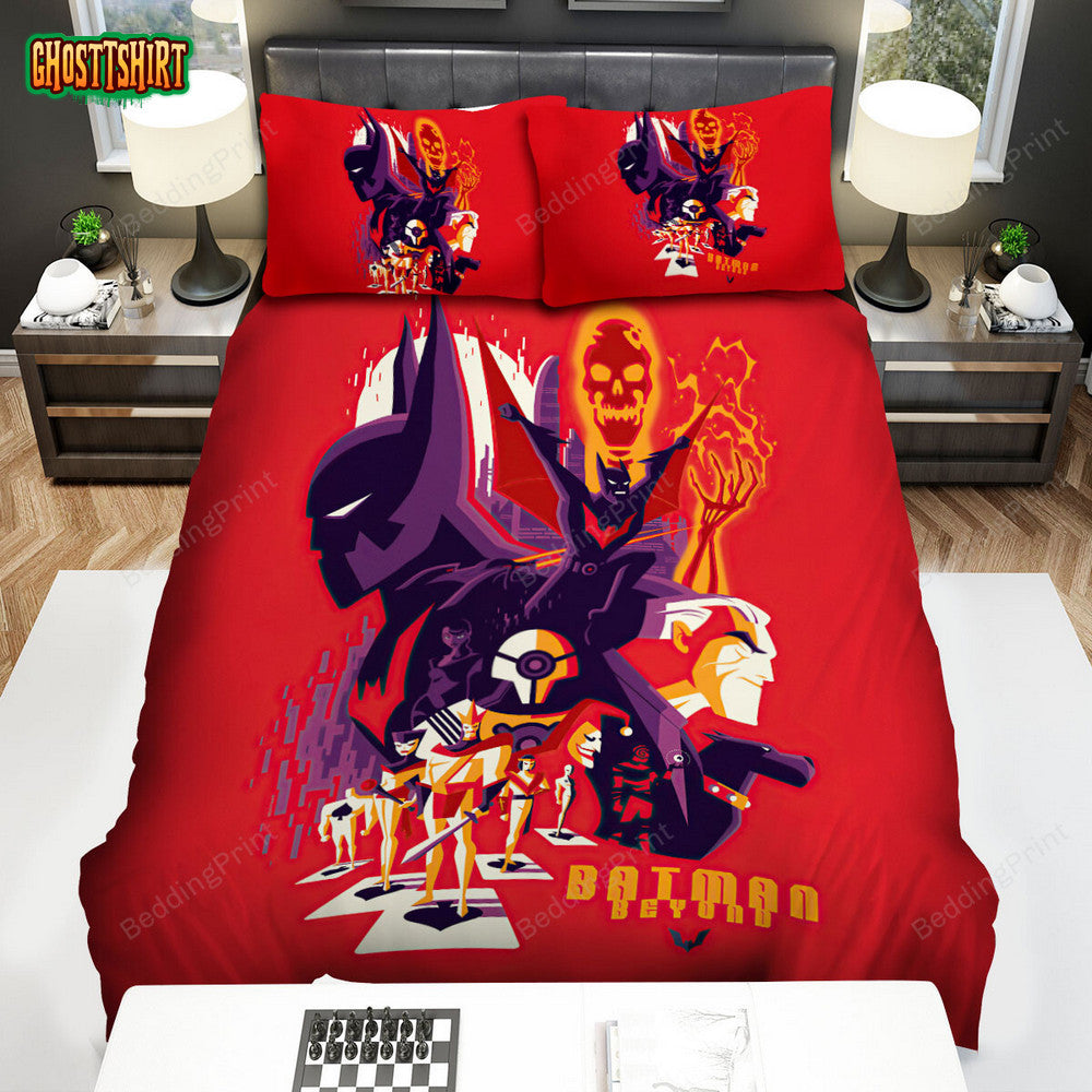 Batman Beyond Animated Series Art 17 Bed Sheets Duvet Cover Bedding Set