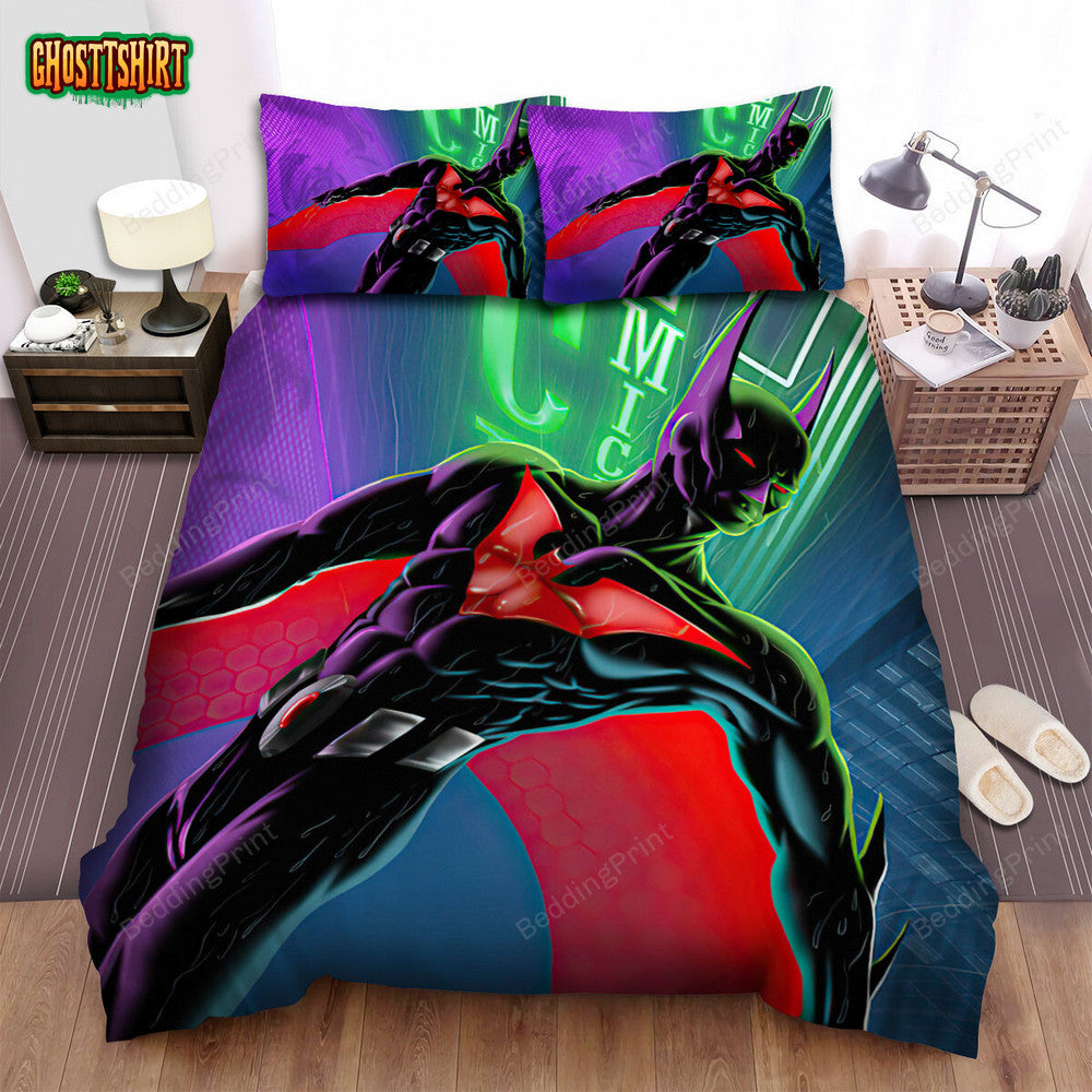 Batman Beyond Animated Series Art 25 Bed Sheets Duvet Cover Bedding Set