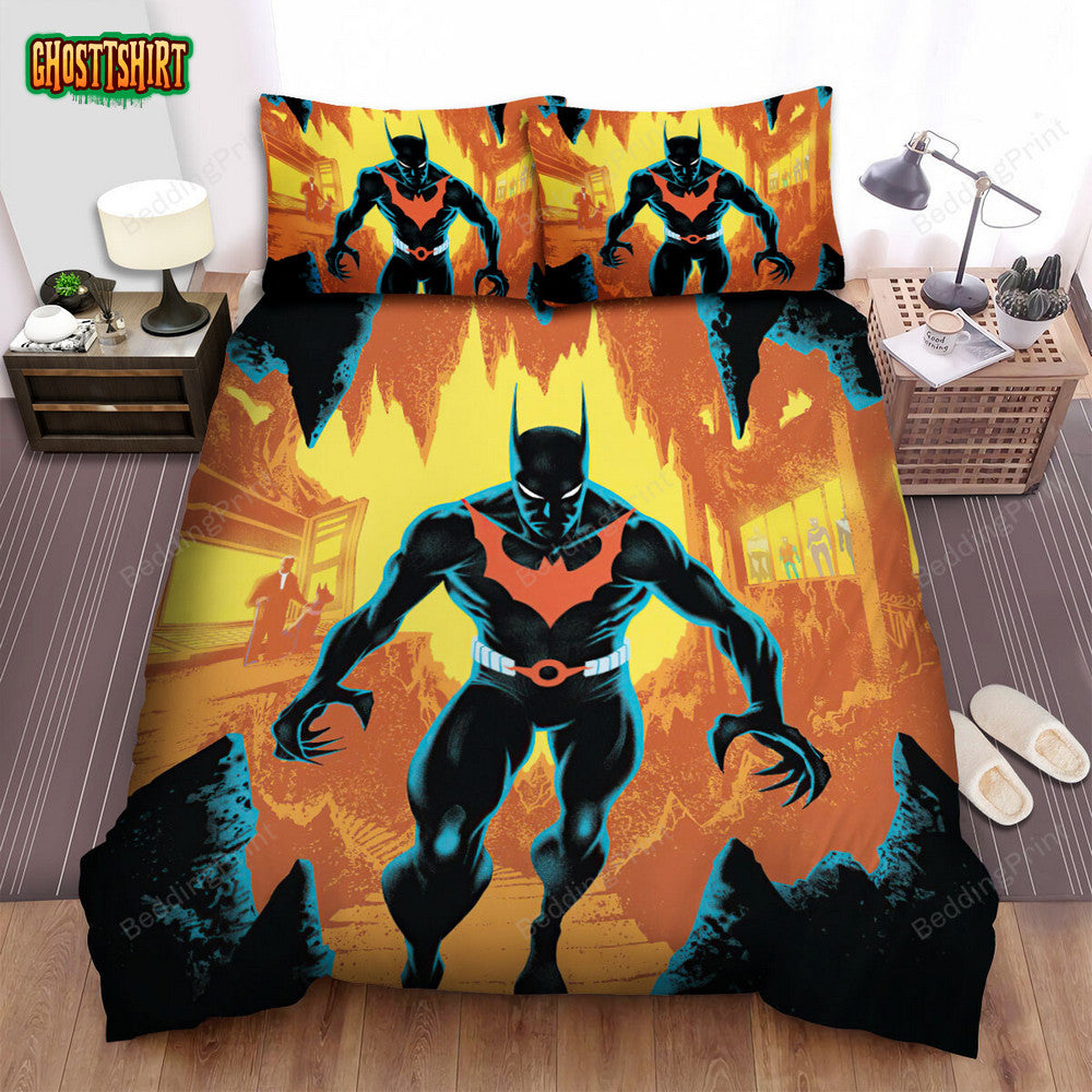 Batman Beyond Animated Series Art 4 Bed Sheets Duvet Cover Bedding Set
