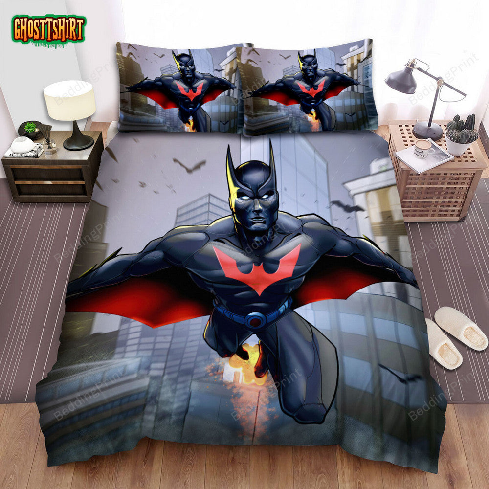 Batman Beyond Animated Series Art 40 Bed Sheets Duvet Cover Bedding Set