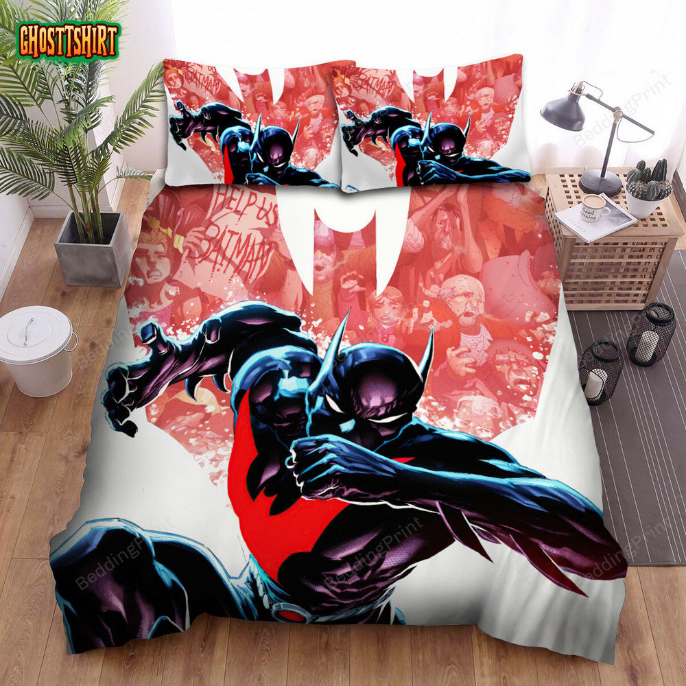 Batman Beyond Animated Series Art 53 Bed Sheets Duvet Cover Bedding Set