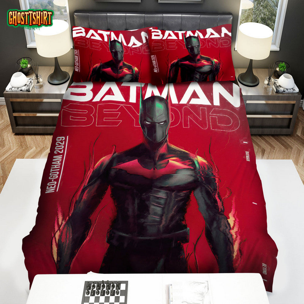 Batman Beyond Animated Series Art 7 Bed Sheets Duvet Cover Bedding Set