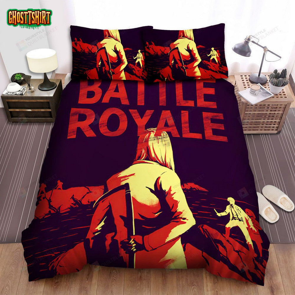 Battle Royale (2000) Movie Kinji Fukasaku Bed Sheets Spread Comforter Duvet Cover Bedding Set