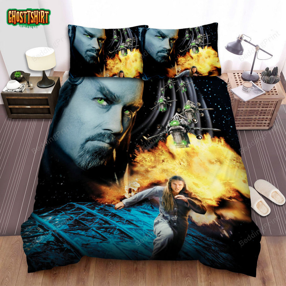 Battlefield Earth (2000) Movie John Travolta Bed Sheets Duvet Cover Bedding Set