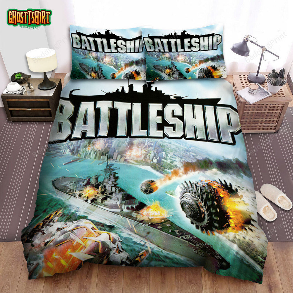 Battleship Movie Poster 8 Bed Sheets Duvet Cover Bedding Set
