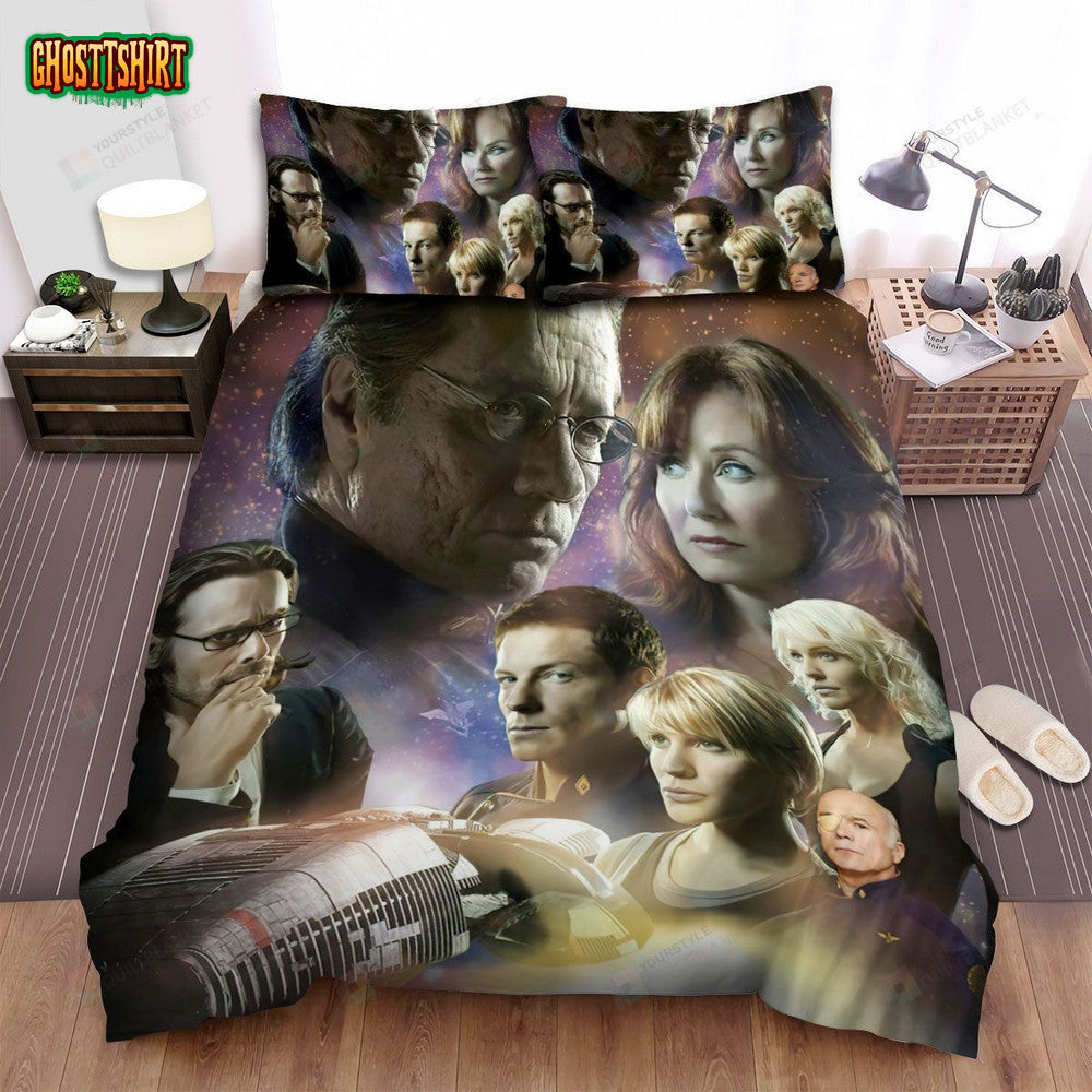 Battlestar Galactica (2004–2009) Poster Movie Poster Bed Sheets Duvet Cover Bedding Set Ver 2