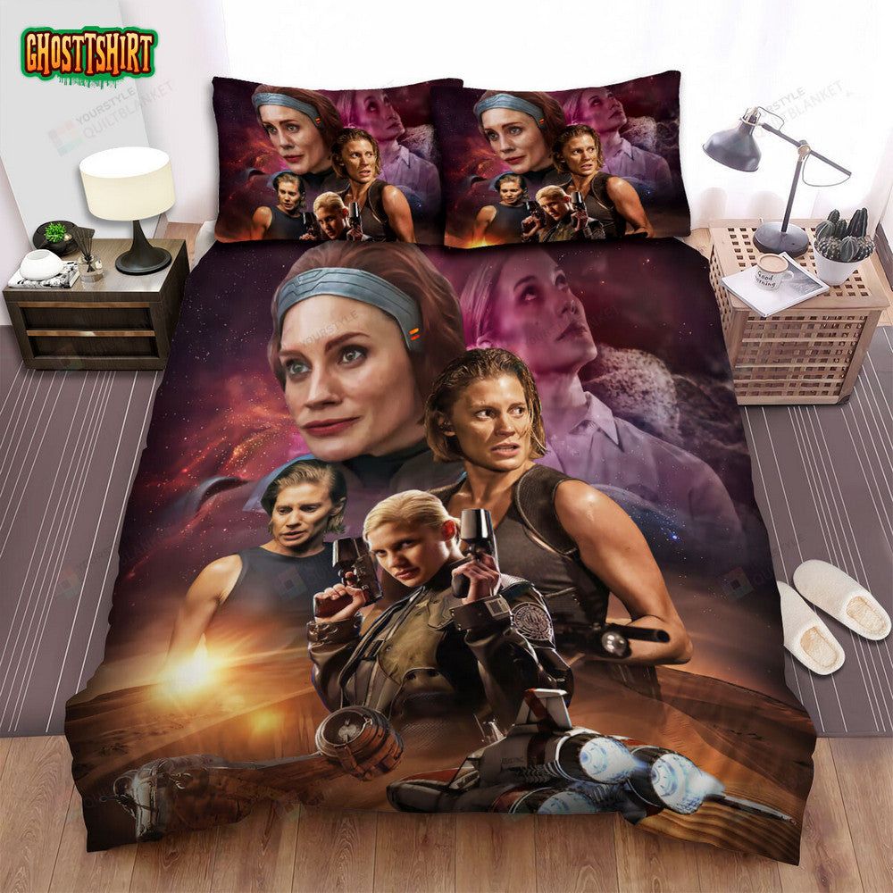 Battlestar Galactica (2004–2009) Spaceship Movie Poster Bed Sheets Duvet Cover Bedding Set