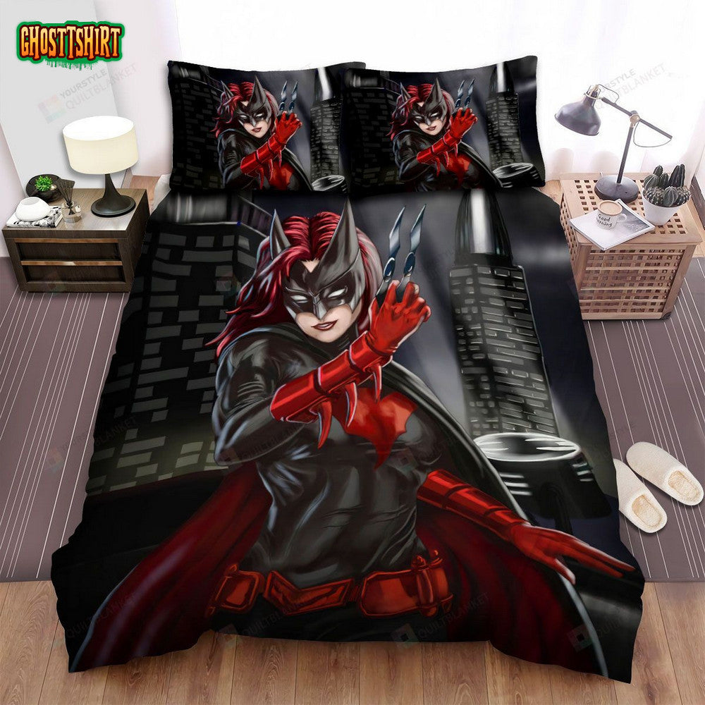 Batwoman Movie Art 3 Bed Sheets Spread Comforter Duvet Cover Bedding Set