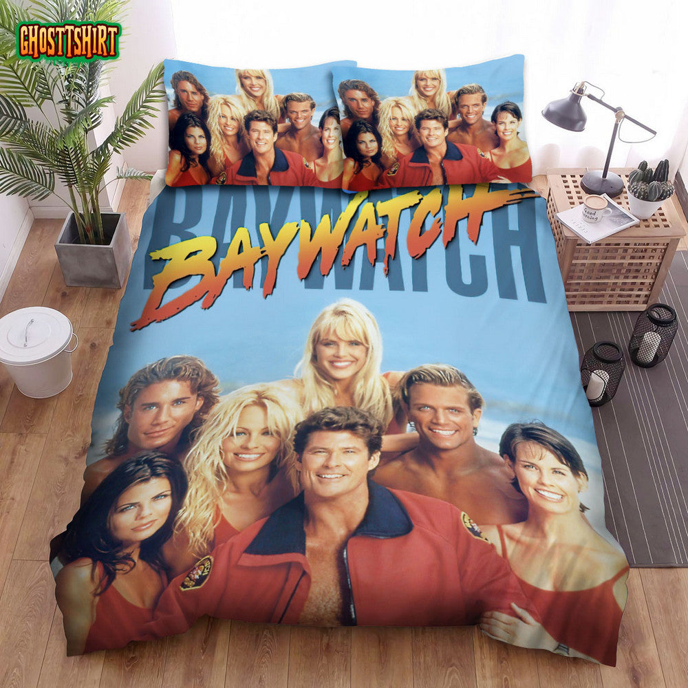 Baywatch (1989–2001) Lifeguards Movie Poster Bed Sheets Duvet Cover Bedding Set