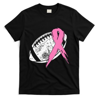 Breast Cancer Pink Ribbon Football Awareness Costume T-Shirt