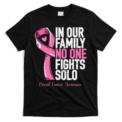 Breast Cancer Support Family Women Breast Cancer Awareness T-Shirt