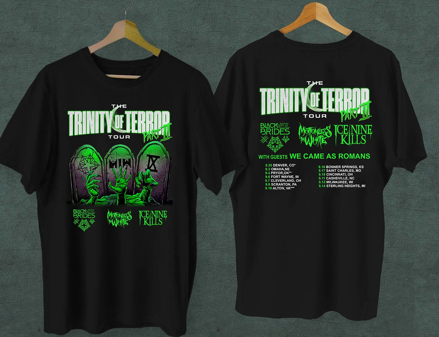 Trinity Of Terror Tour 2022 T-shirt, Trinity Of Terror Tour Shirt