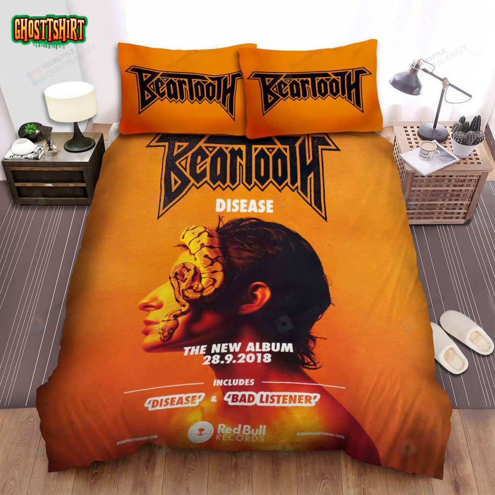 Beartooth Band Album Disease Bed Sheets Spread Comforter Duvet Cover Bedding Set