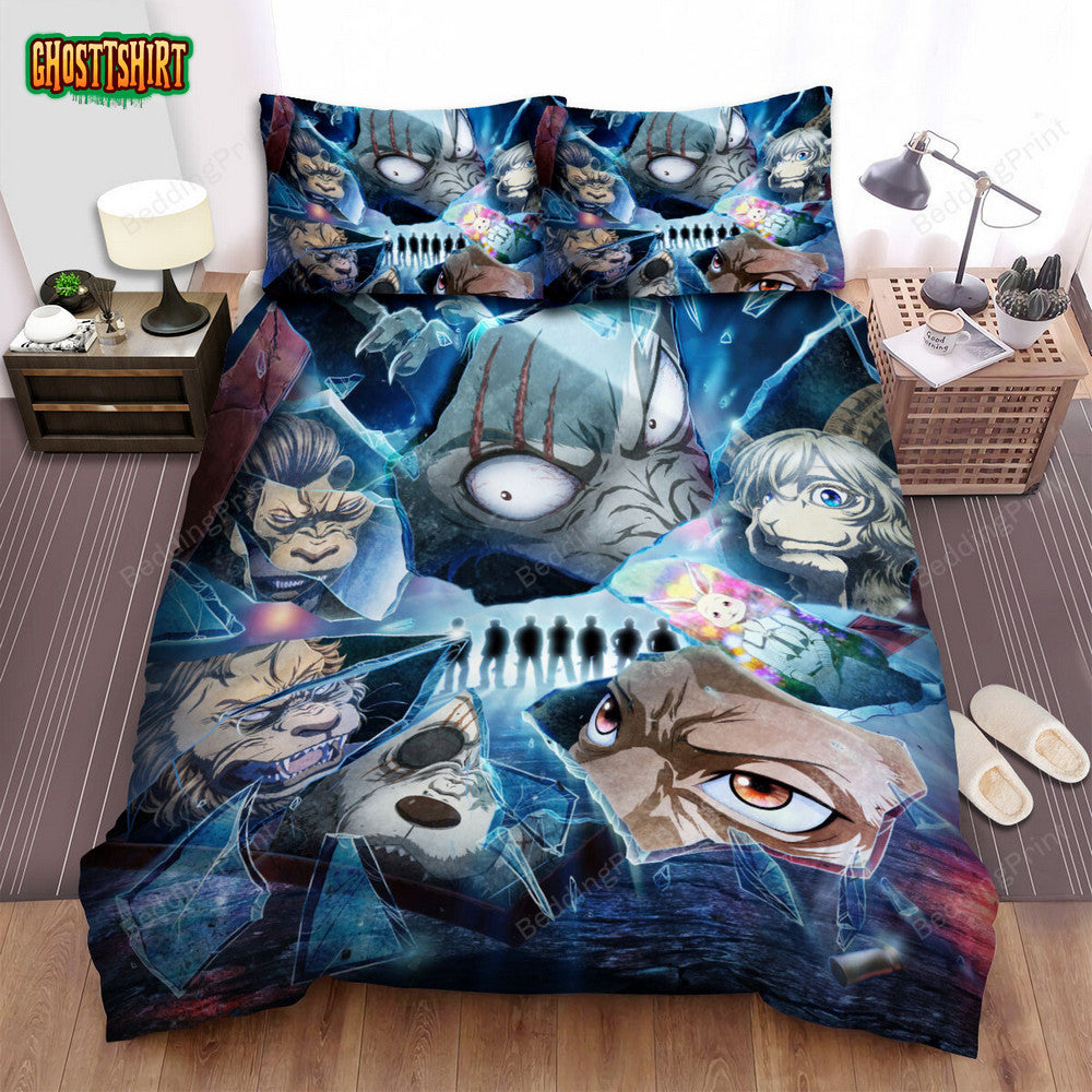 Beastars Broken Mirror Poster Bed Sheets Spread Duvet Cover Bedding Set