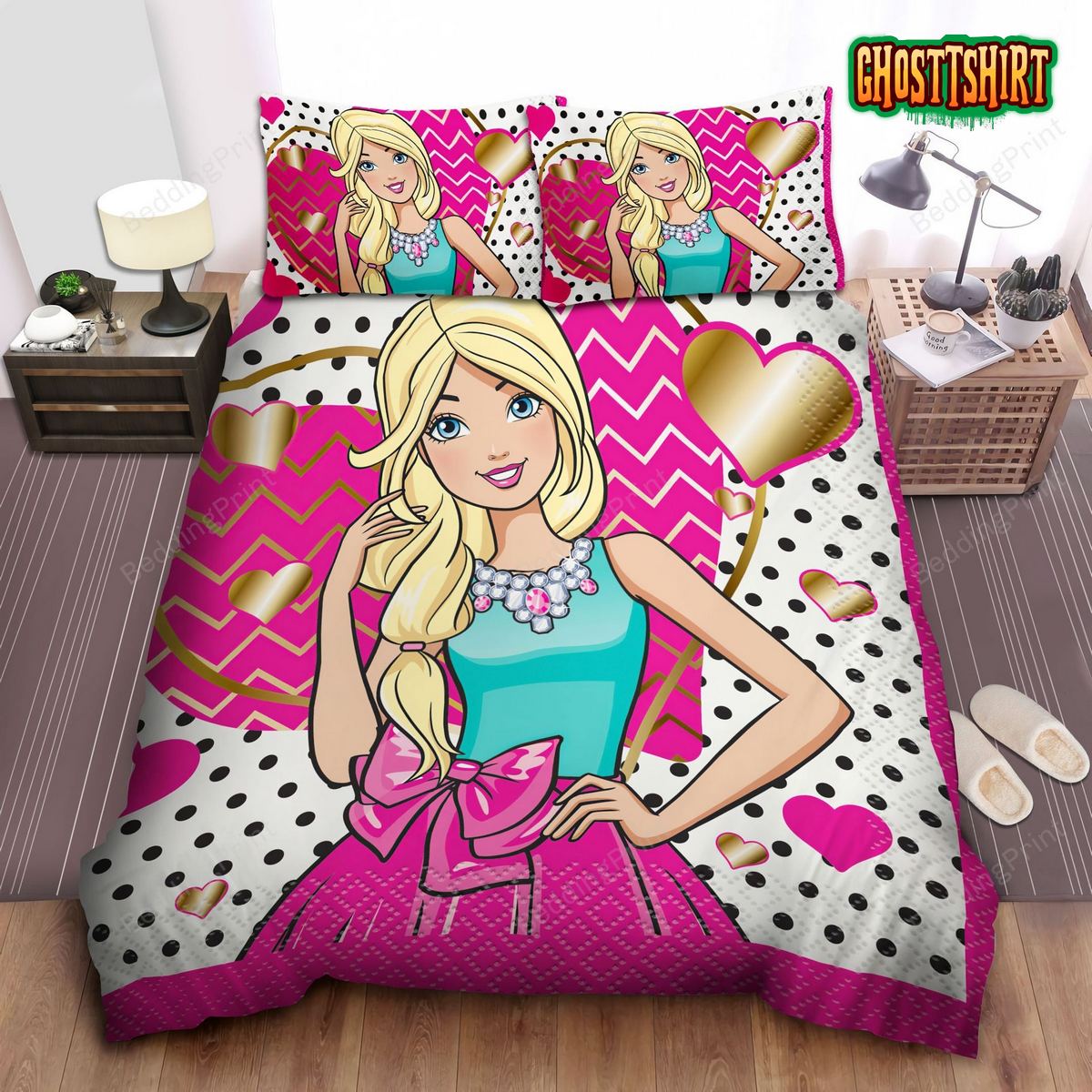 Beautiful Barbie Bed Sheets Duvet Cover Bedding Set