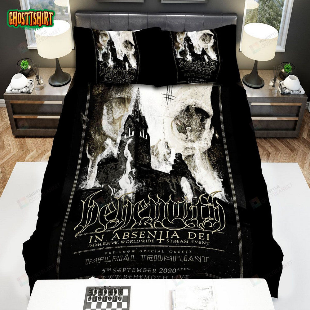 Behemoth Burning Castle Poster Bed Sheets Spread Comforter Duvet Cover Bedding Set