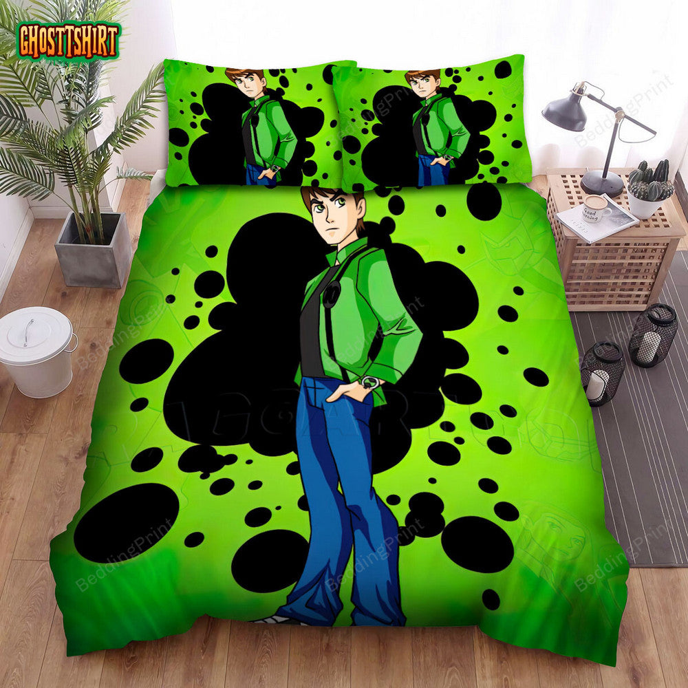 Ben 10 Alien Force Animated Series Art Bed Sheets Duvet Cover Bedding Set