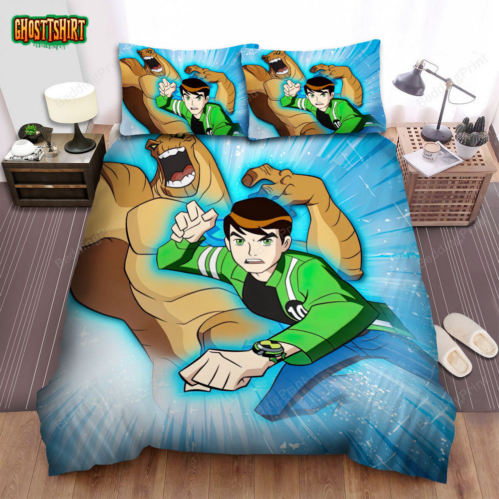 Ben 10 Alien Force Animated Series Poster 7 Bed Sheets Duvet Cover Bedding Set