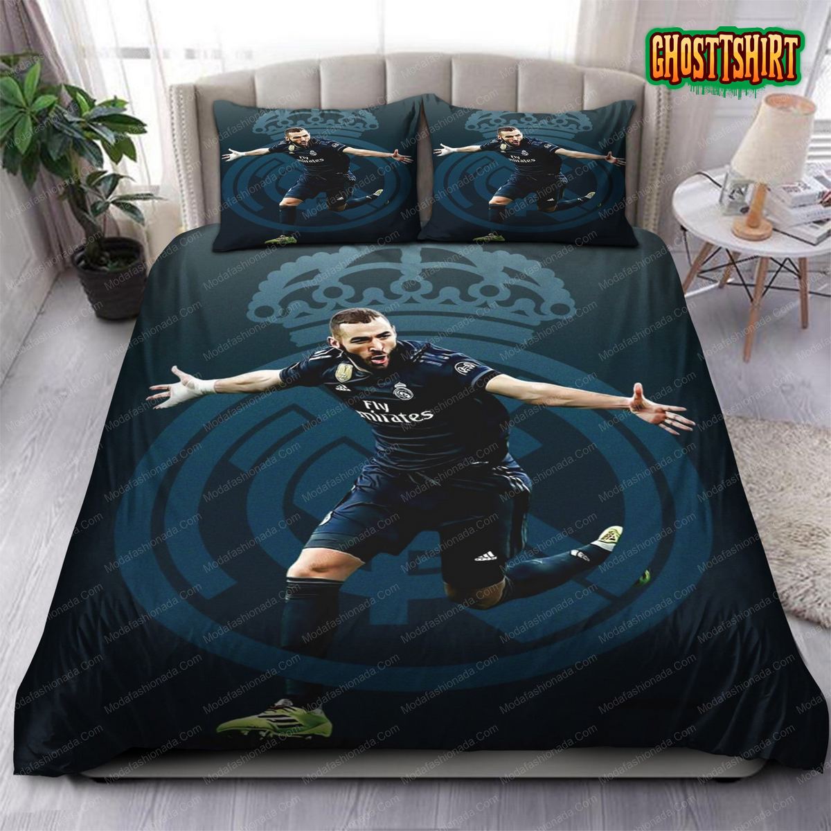 Benzema Legend Real Madrid Laliga 10 Bedding Set