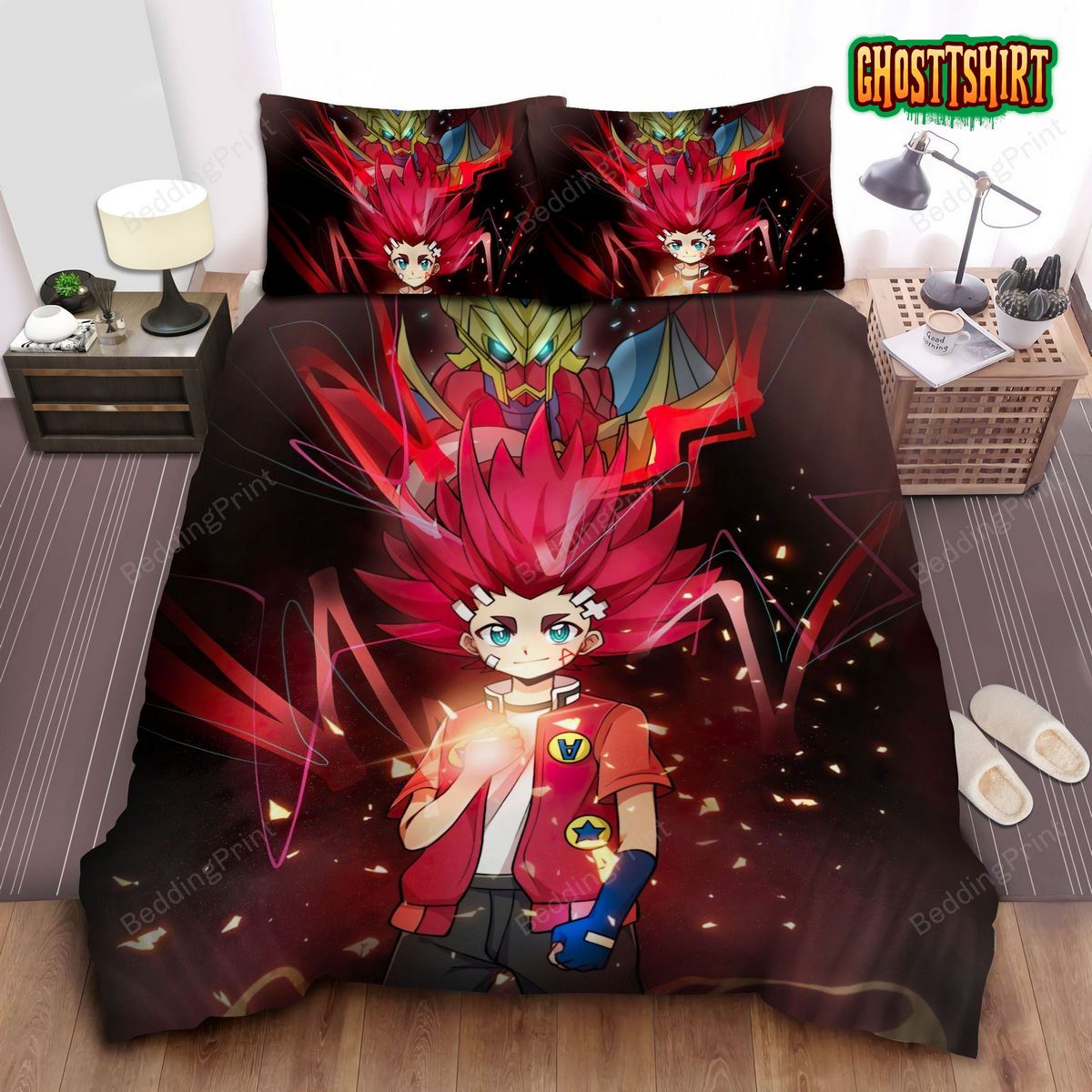 Beyblade Aiga Bed Sheets Duvet Cover Bedding Set