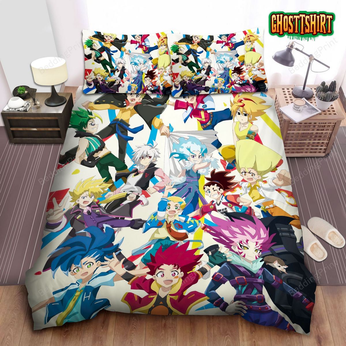 Beyblade Bed Sheets Duvet Cover Bedding Set