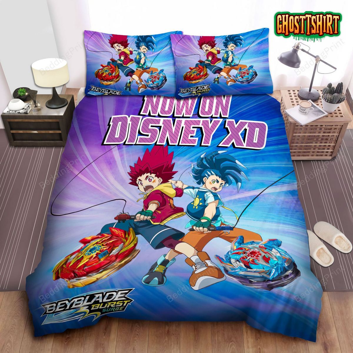 Beyblade Burst Surge Bed Sheets Duvet Cover Bedding Set