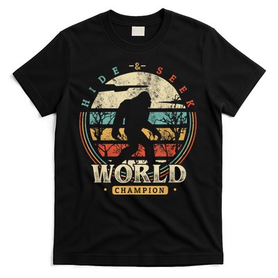 Bigfoot Hide And Seek Champion Sasquatch Camping Tees T-Shirt