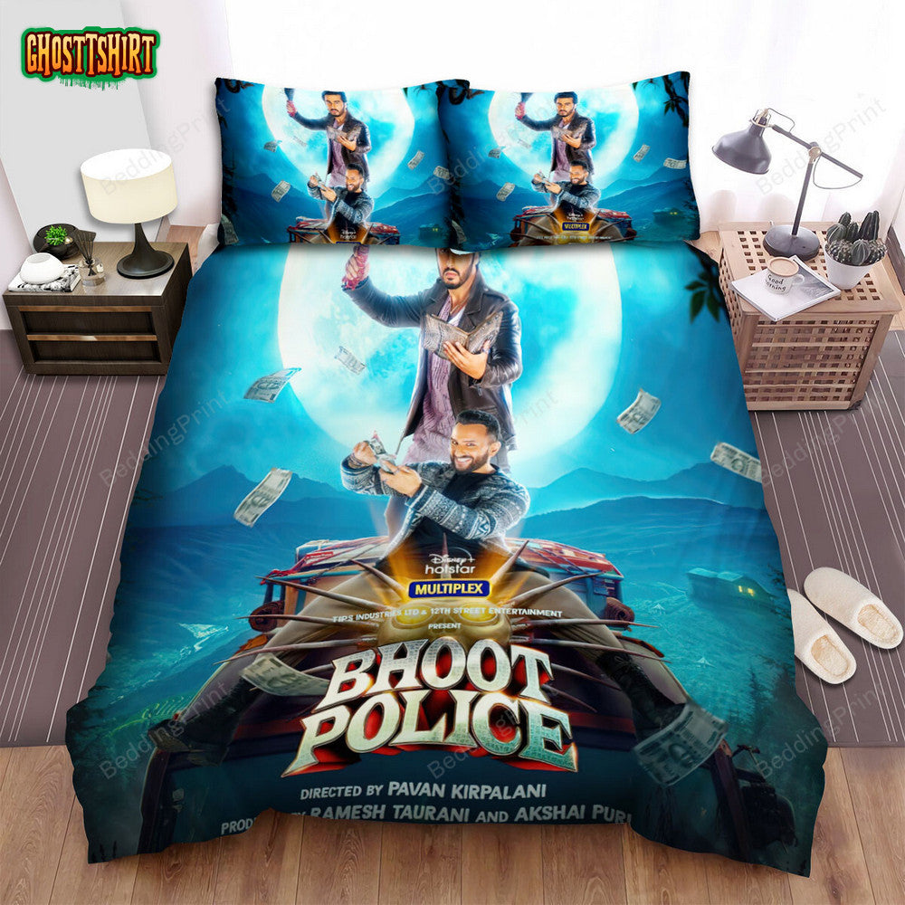 Bhoot Police (2021) Billionaire Movie Poster Bed Sheets Duvet Cover Bedding Set