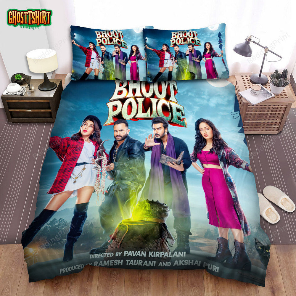 Bhoot Police (2021) Poster Movie Poster Bed Sheets Duvet Cover Bedding Set Ver 2