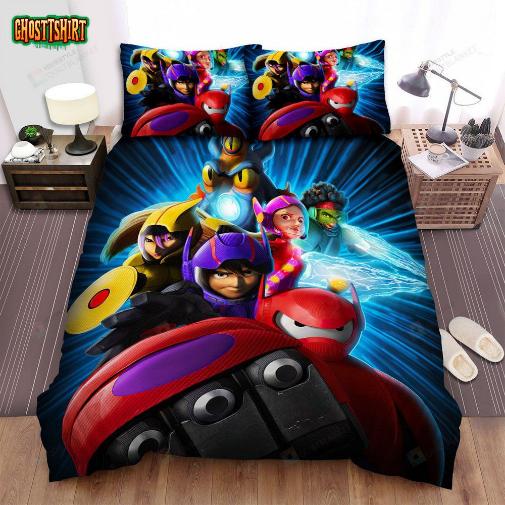 Big Hero 6 Characters Hero Mode Bed Sheets Spread Comforter Duvet Cover Bedding Set
