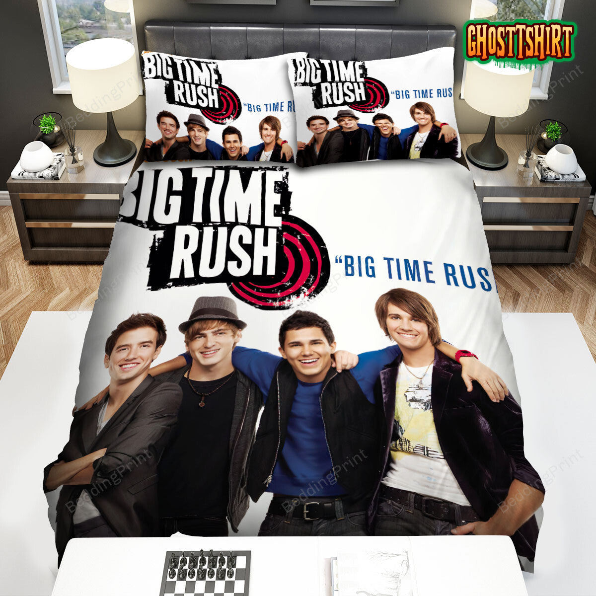 Big Time Rush Laugh Bed Sheets Duvet Cover Bedding Set