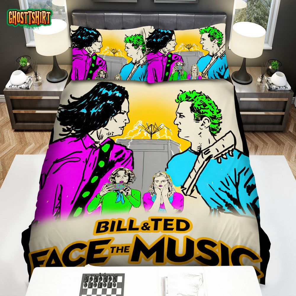 Bill & Ted Face The Music (2020) Movie Digital Art 9 Bed Sheets Duvet Cover Bedding Set