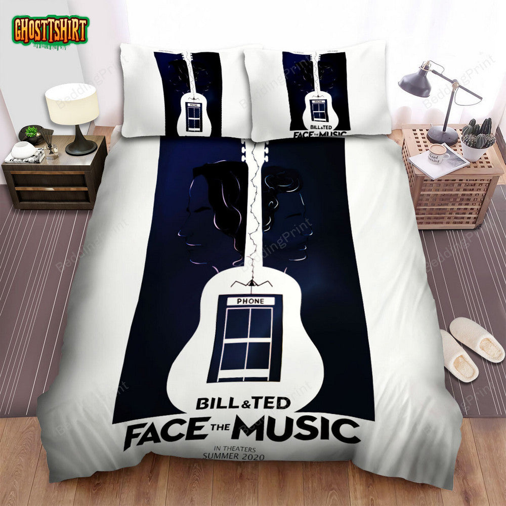 Bill & Ted Face The Music (2020) Movie Illustration 4 Bed Sheets Duvet Cover Bedding Set