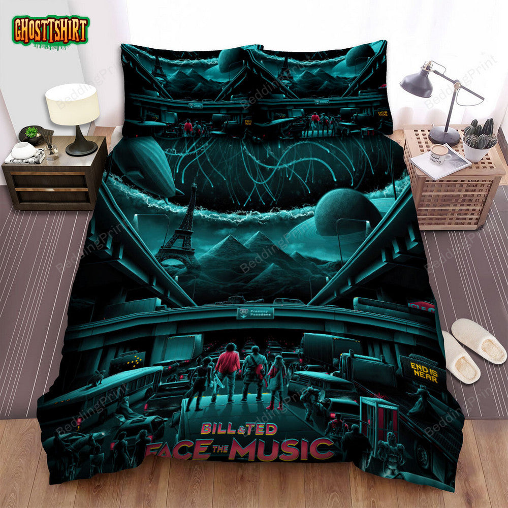 Bill & Ted Face The Music (2020) Movie Illustration 9 Bed Sheets Duvet Cover Bedding Set