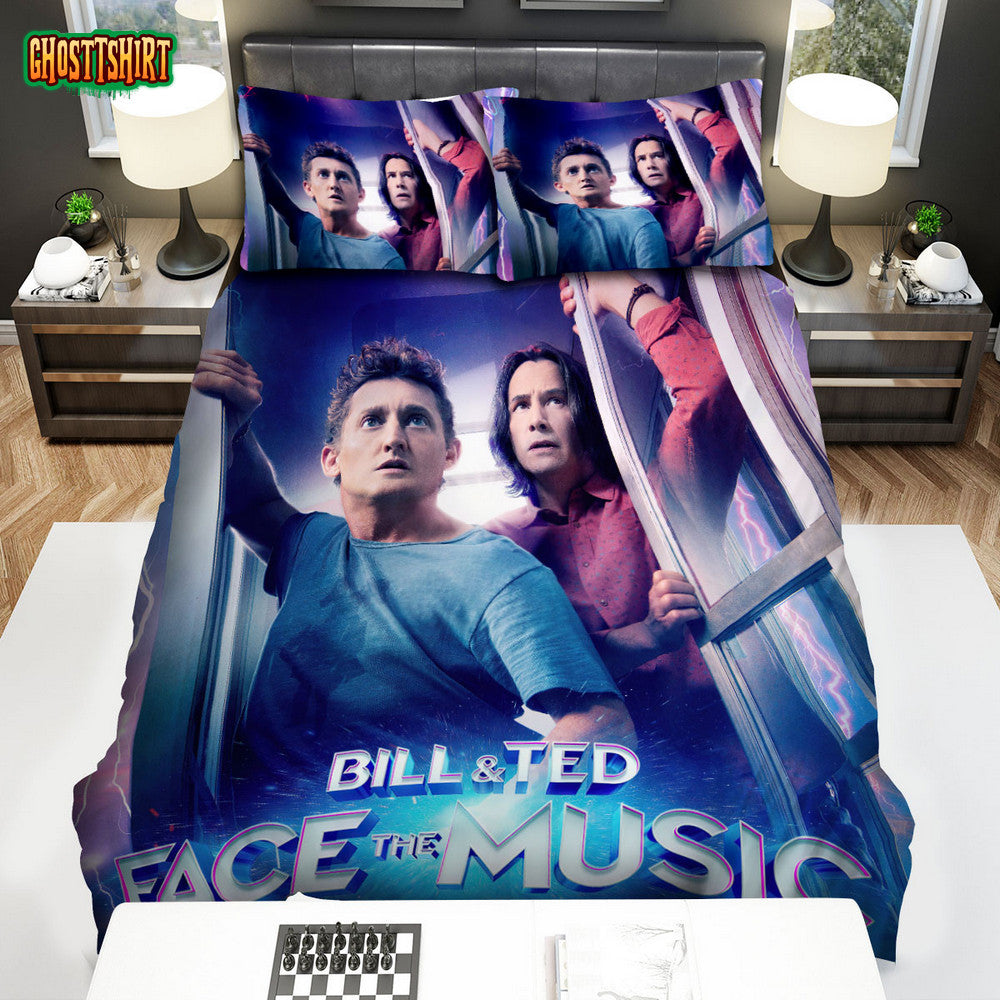 Bill & Ted Face The Music (2020) Movie Poster 3 Bed Sheets Duvet Cover Bedding Set