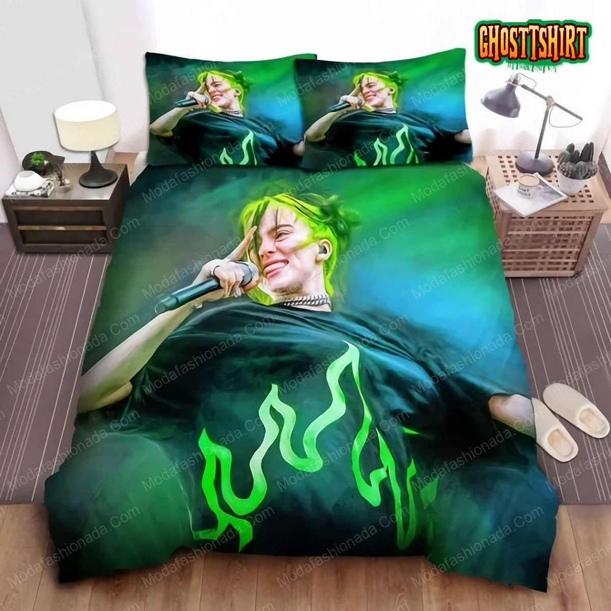 Billie Eilish Performance In Acrylic Painting 14 Bedding sets