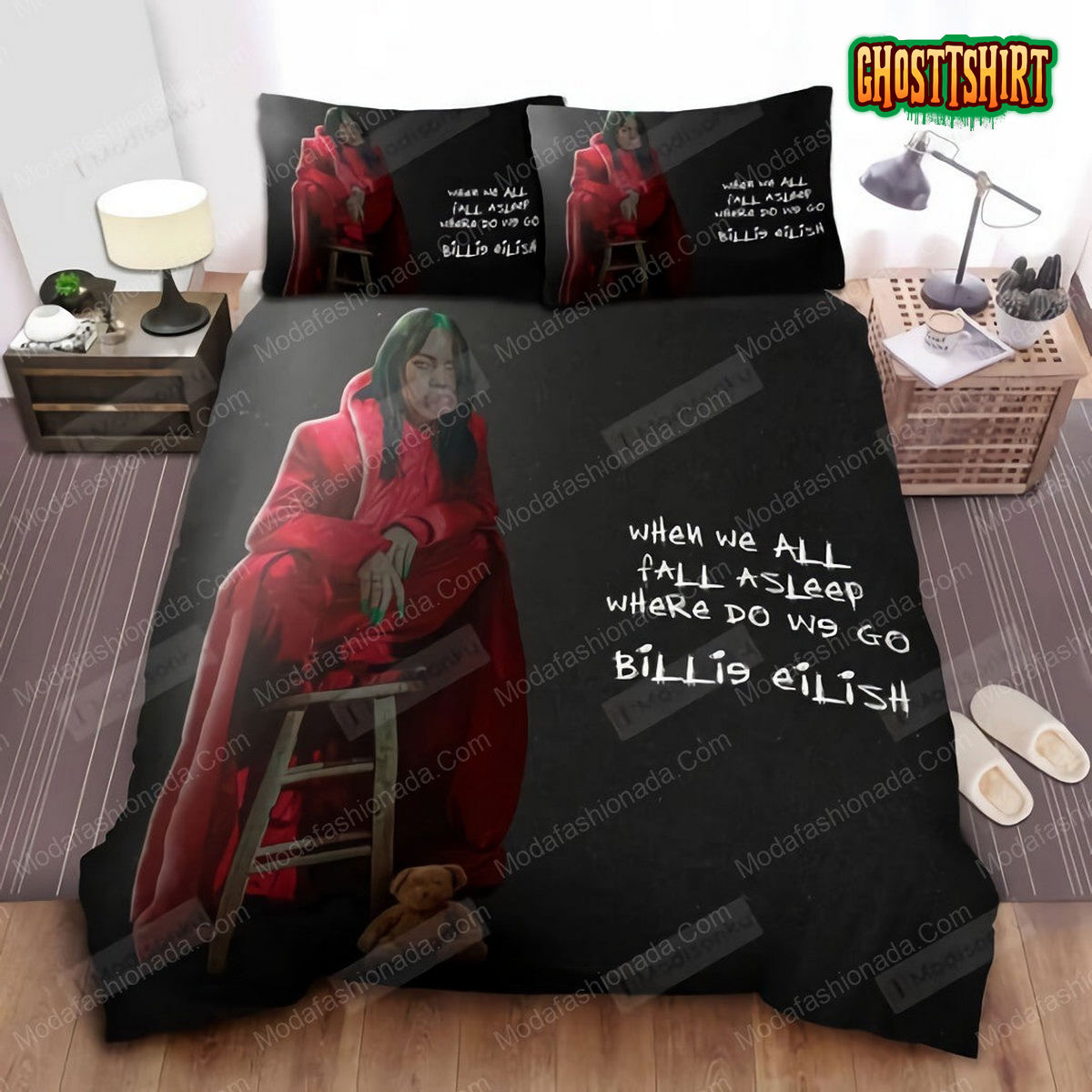 Billie Eilish When We Fall Asleep Where Do We Go Album Art 26 Bedding Set
