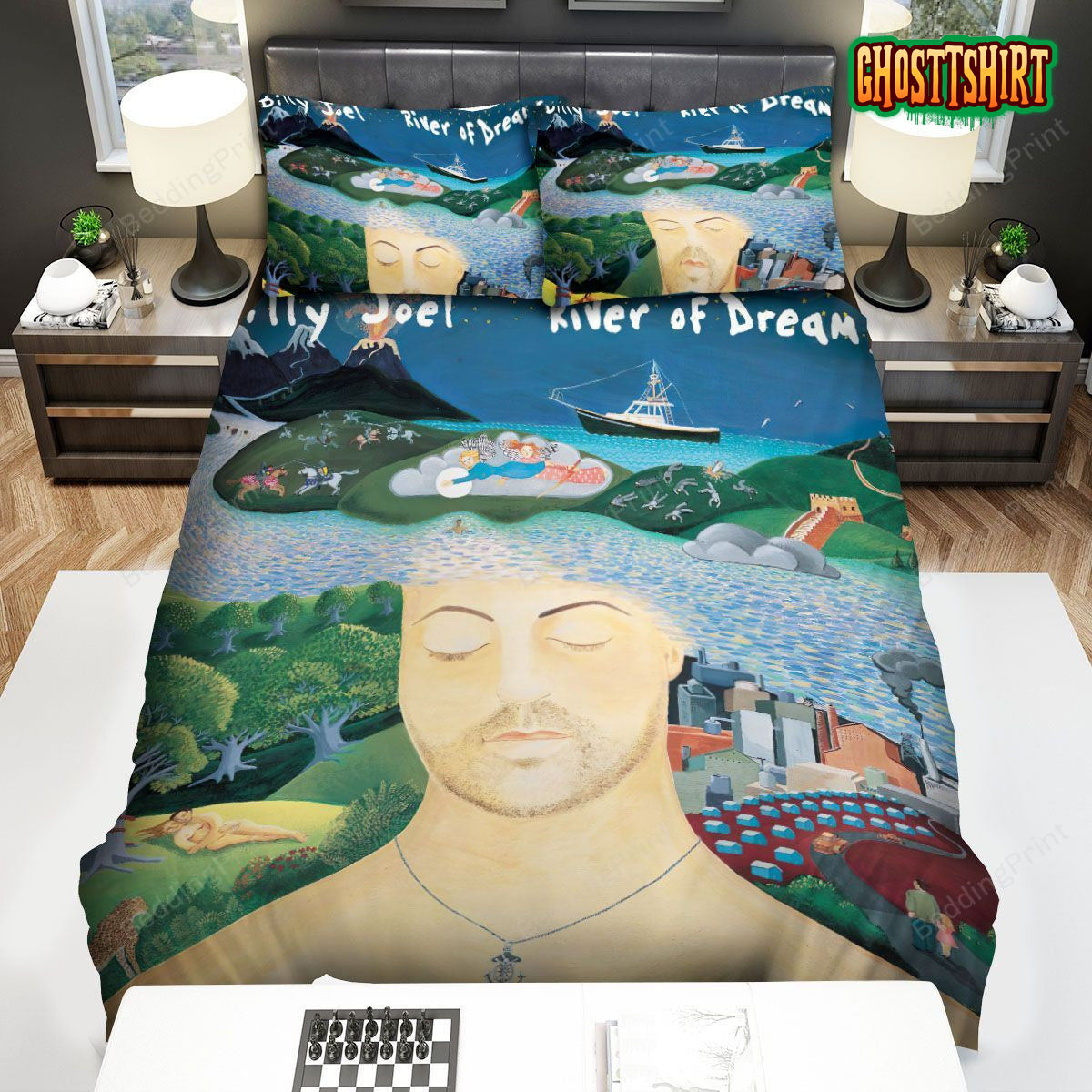 Billy Joel River Of Dreams Art Bed Sheets Duvet Cover Bedding Set