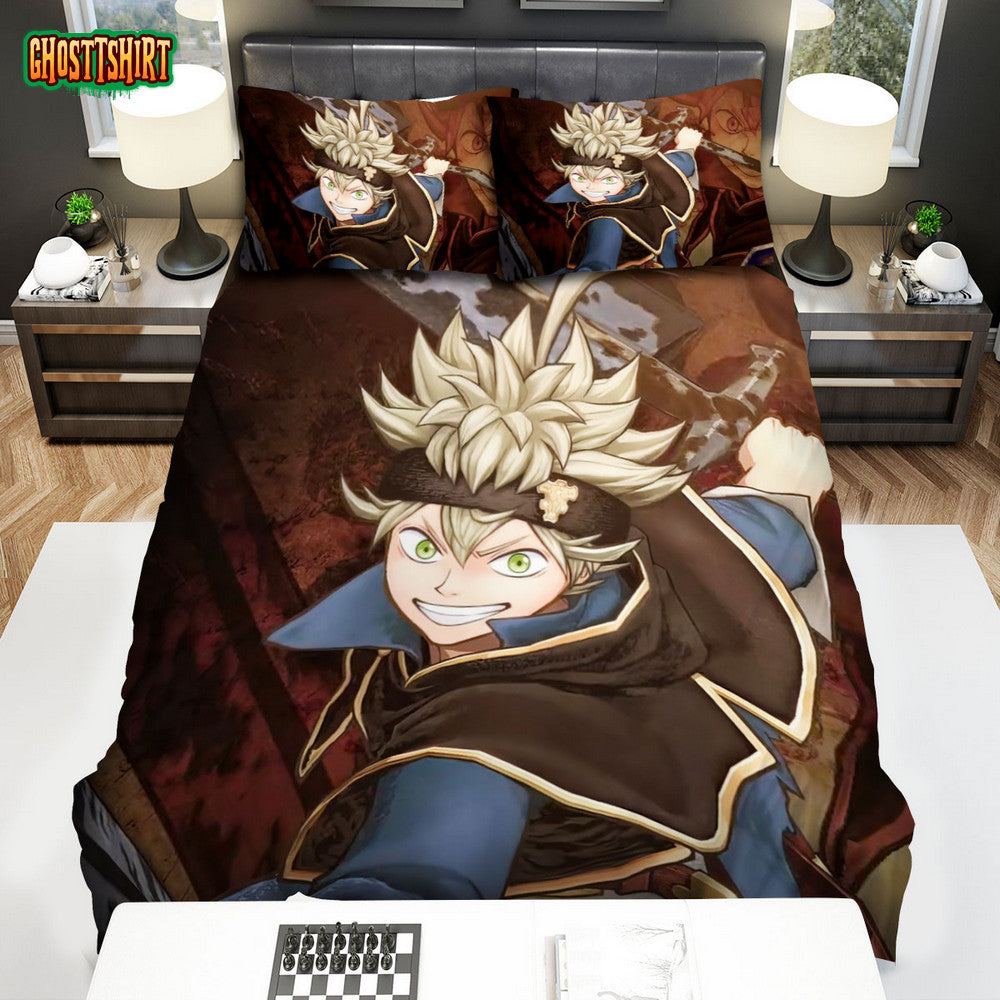Black Clover (2017–2021) Wallpaper Movie Poster Bed Sheets Duvet Cover Bedding Set