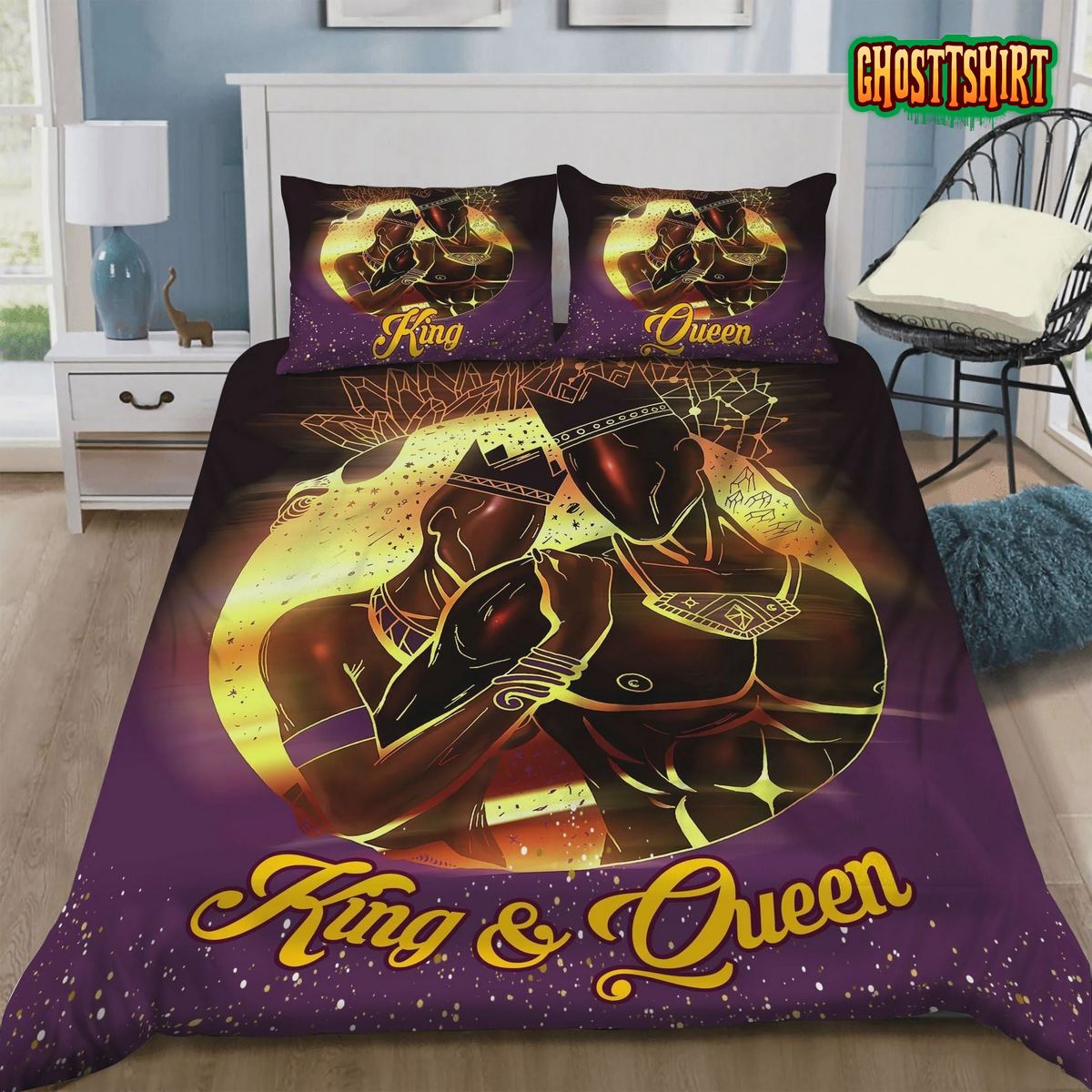 Black King And Queen Bed Sheets Duvet Cover Bedding Set