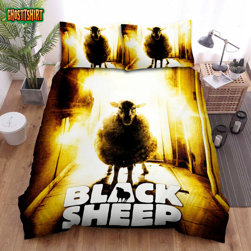 Black Sheep Art Of Sheep Movie Poster Bed Sheets Spread Comforter Duvet Cover Bedding Set
