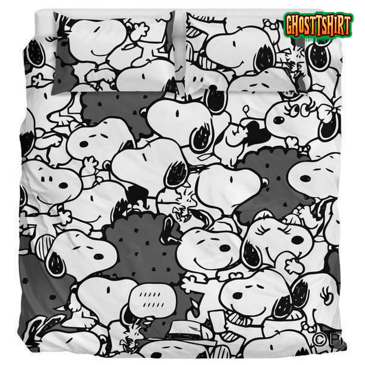 Black Snoopy Bedding Set